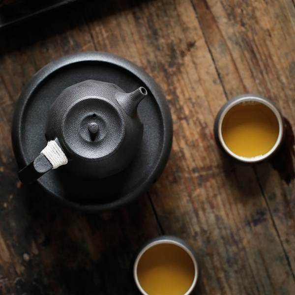 Black Pottery Tea Set