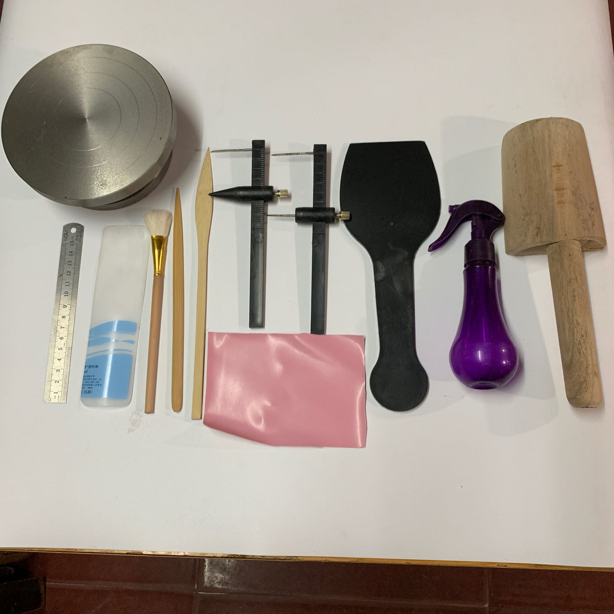 Purple Clay Pot Making Tools Traditional And Practical