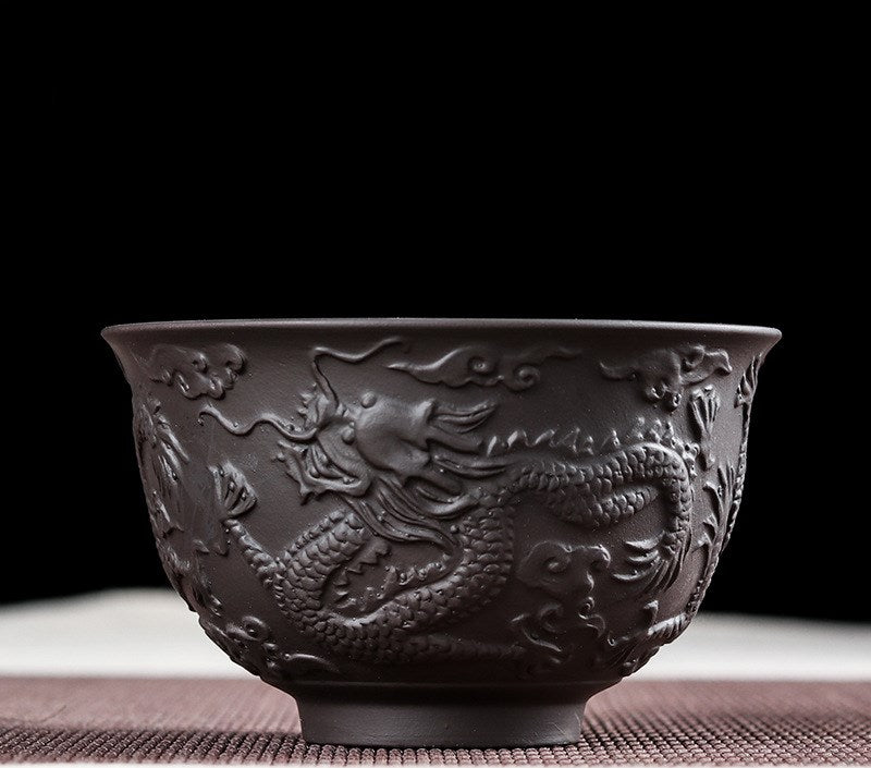 Dragon Pattern Teacup - Yixingteaart