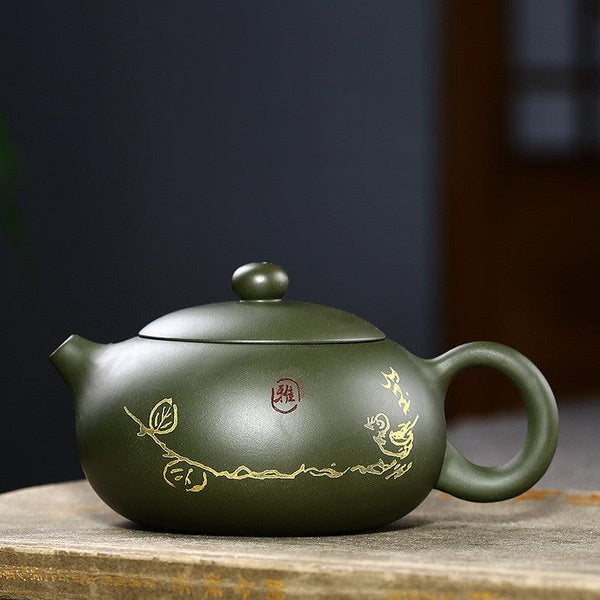 Yixing Zisha Clay Tea Caddy, Bodhi Tree Buddha Vessel, Tea Canister, store FREE SHIPPING!!