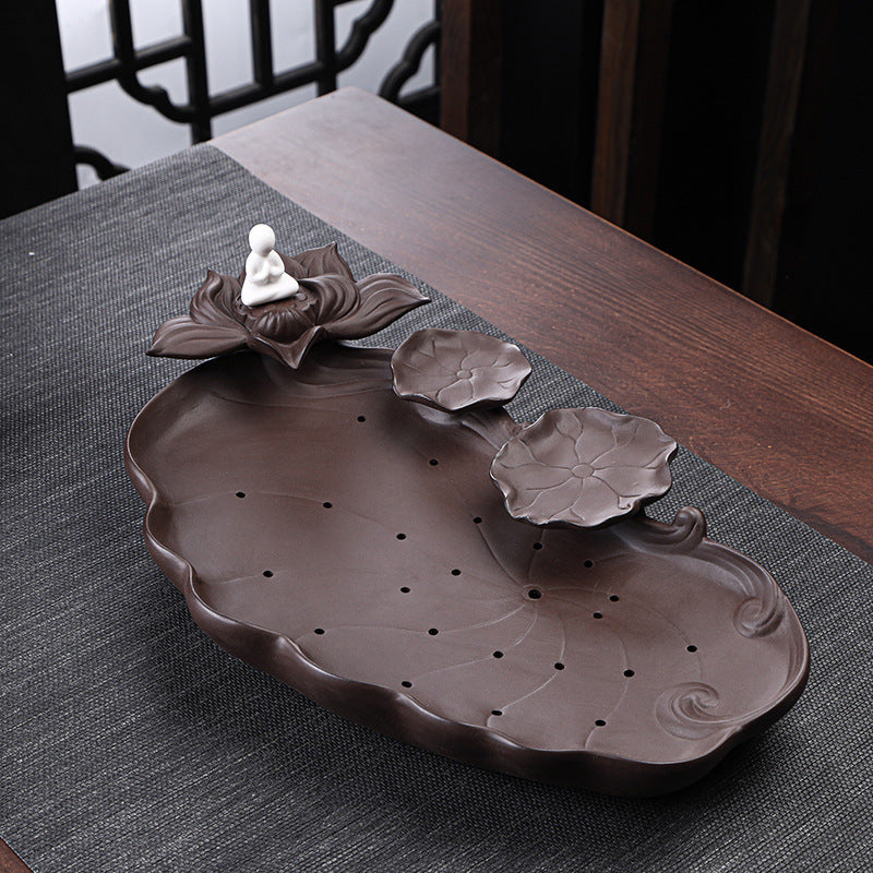 Lotus Pond Tea Table - Yixingteaart