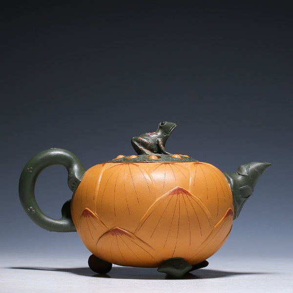 Yixing Terracotta Teapot Pumpkin – Treasure Green Tea Company