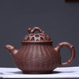 Bamboo Weave Pan Kettle - Yixingteaart